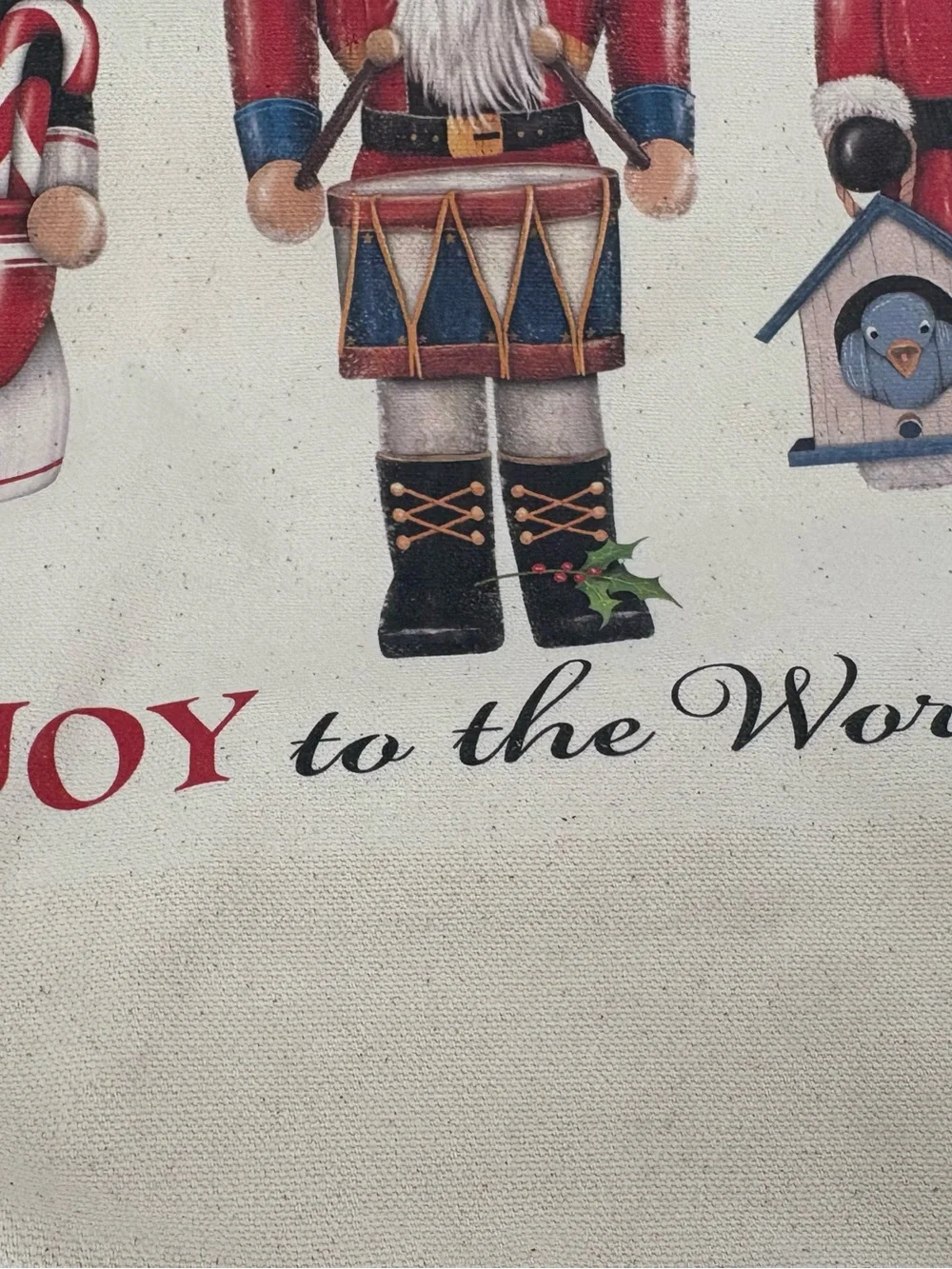 Mary Lake-Thompson Inc joy to the world christmas nutcracker tote bag